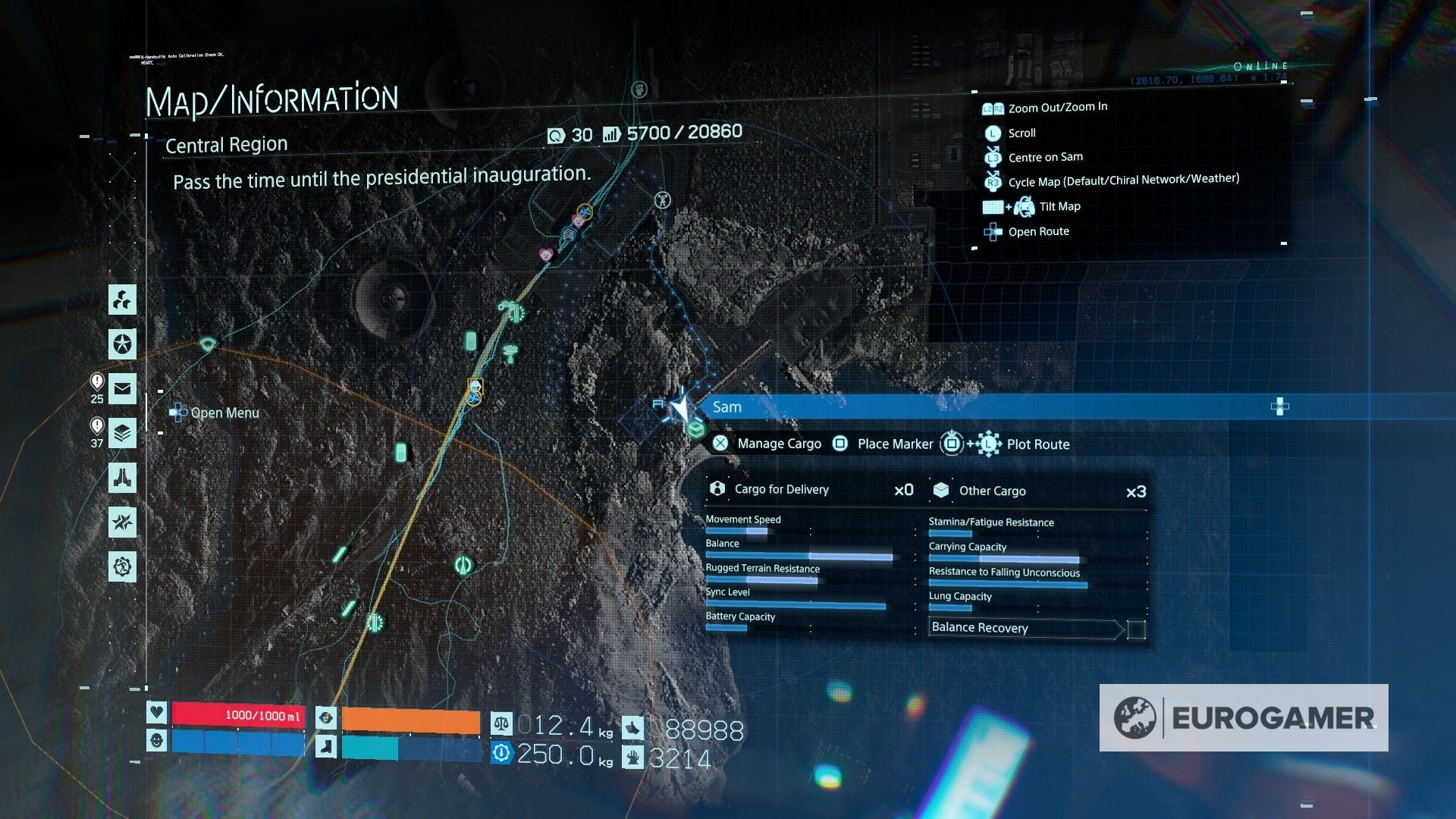 Death Stranding Memory Chip locations What 'glowing' objects mean and